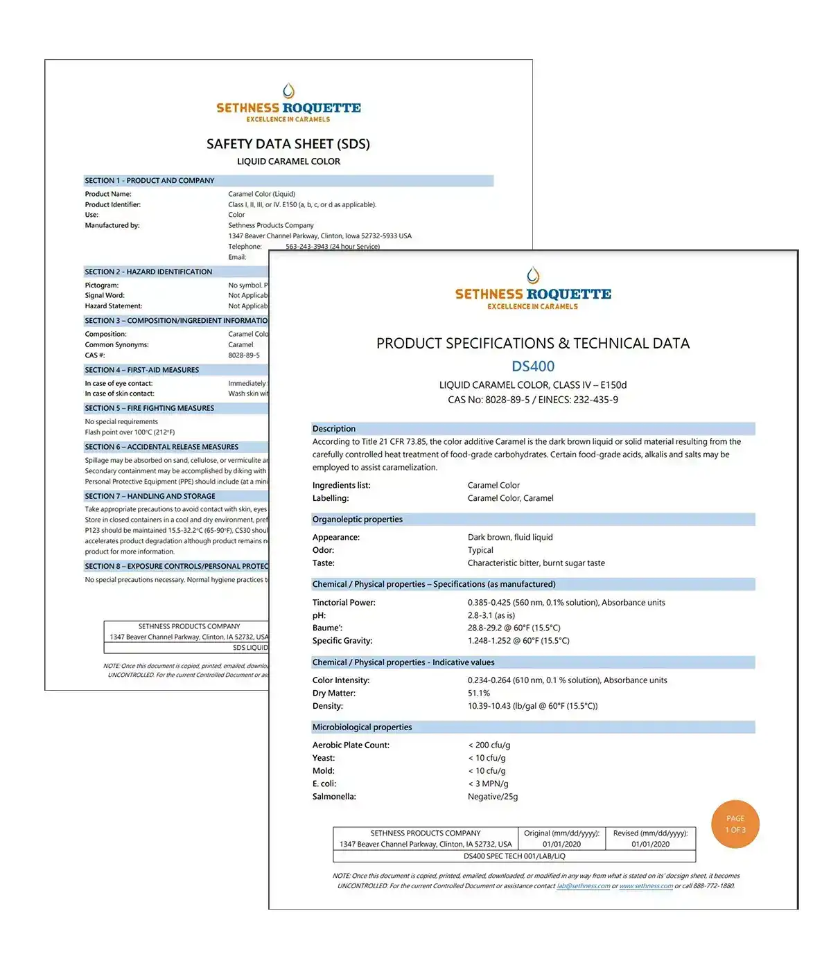 Documentos de los productos